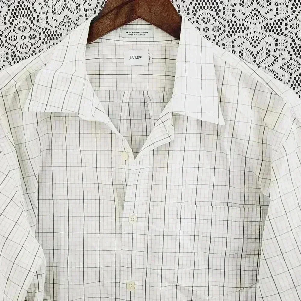 J. Crew Button down Plaid Men's Dress Shirt L